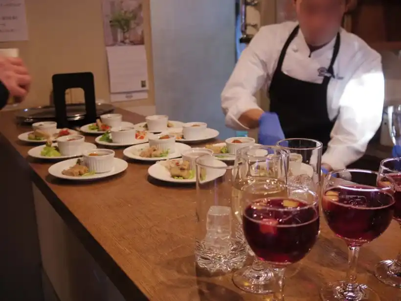 函館西部地区バル街 ラ・コンチャのカウンター