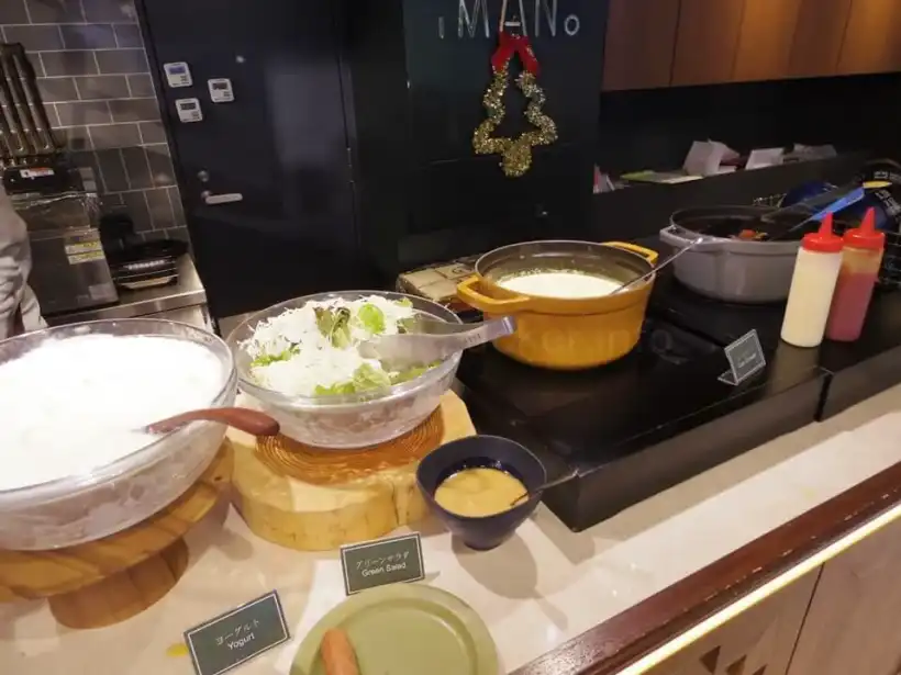 イマノ大阪心斎橋ホステル 朝食ビュッフェ