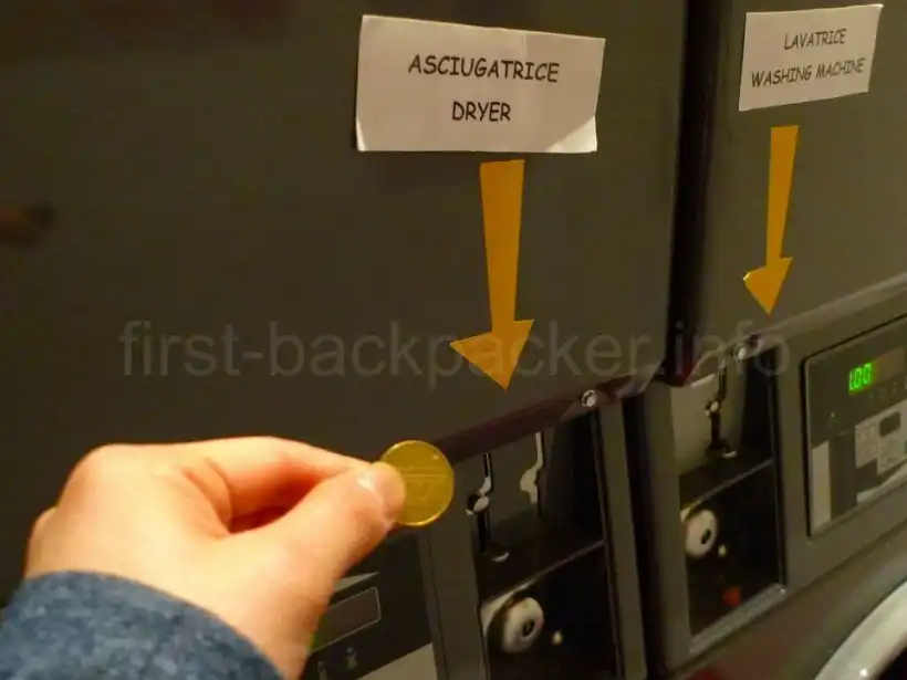 ミラノのOstello Bello Grandeの洗濯用トークン