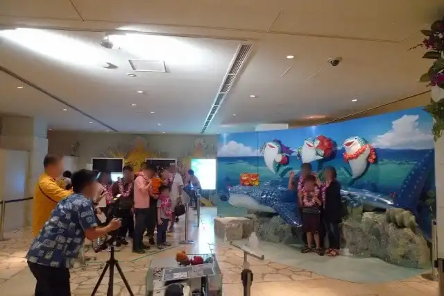 美ら海水族館の写真コーナー