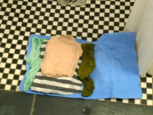 スクラバウォッシュバッグの洗濯の方法：脱水