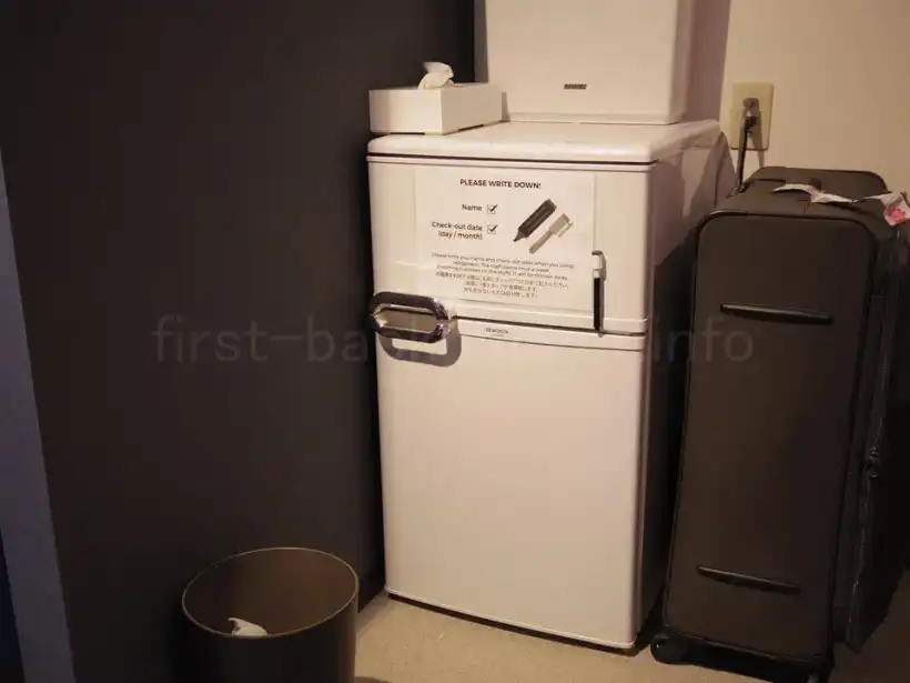 Ten to Ten Sapporoドミトリー内冷蔵庫