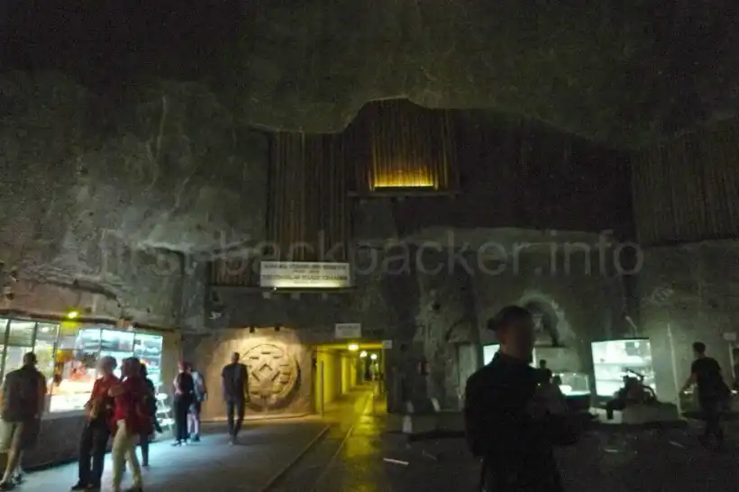 ヴィエリチカ岩塩坑のツアー終了地点