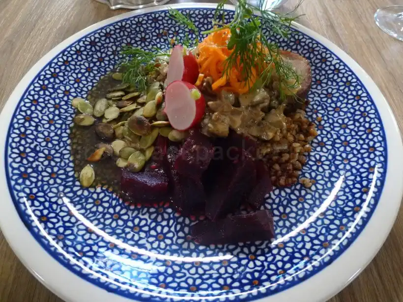 マルボルク城のゴシック・レストランのロースト／ポーク