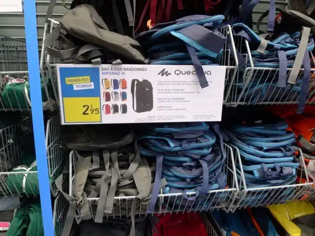 デカトロンの激安リュックサック