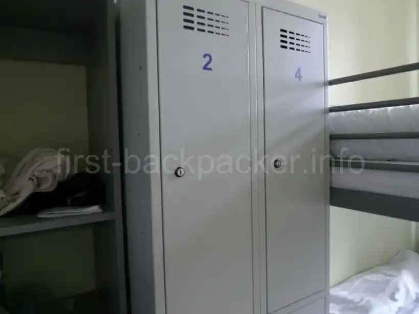 バブルホステル（クラクフ）の部屋のロッカー
