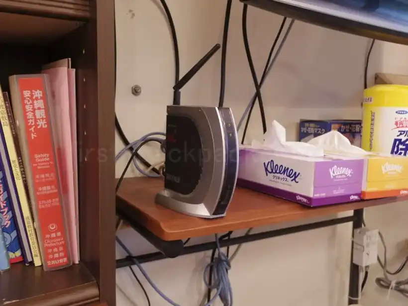 渡嘉敷島の民宿ゆうなぎ荘のWi-Fi