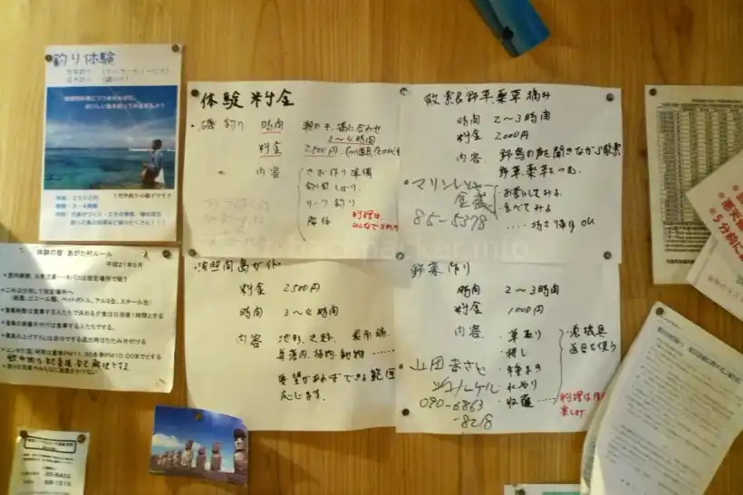 波照間島・あがた村の体験メニュー