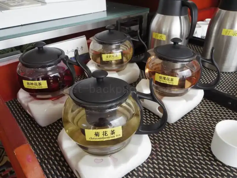 厦門賓館の朝食（お茶）