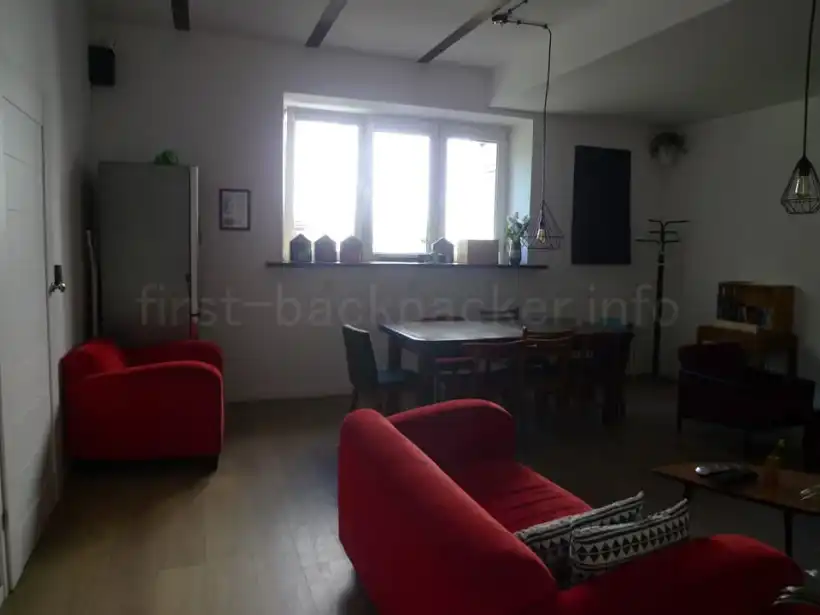 グダニスクHoney Den Hostelのダイニング