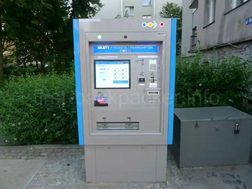 ヴロツワフ市交通の券売機