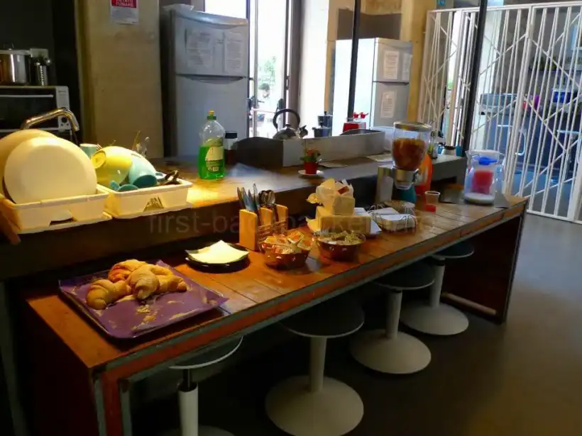 シラクーサLOL hostelの朝食