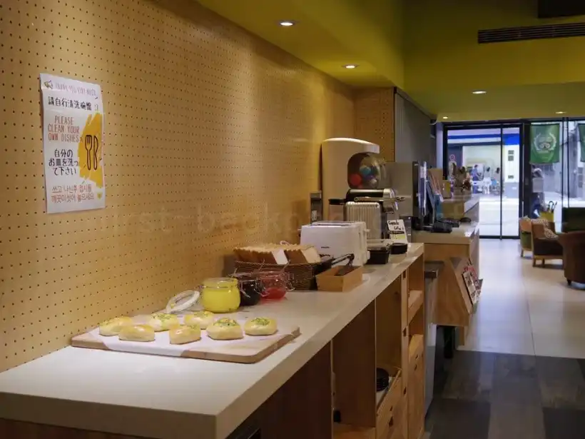 台北のBoutiカプセルインの朝食