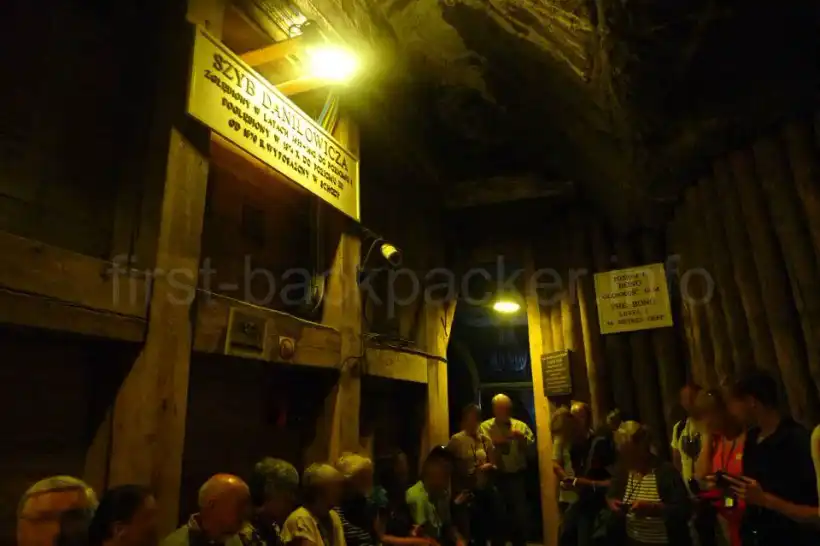 ヴィエリチカ岩塩坑のツアー開始地点地下