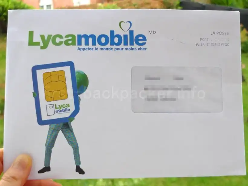 Lycamobileからの封筒