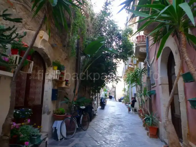 シラクーサの旧市街（オルティージャ島）