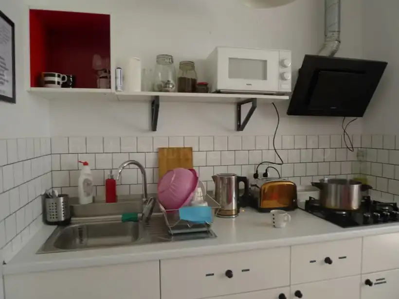 グダニスクHoney Den Hostelのキッチン