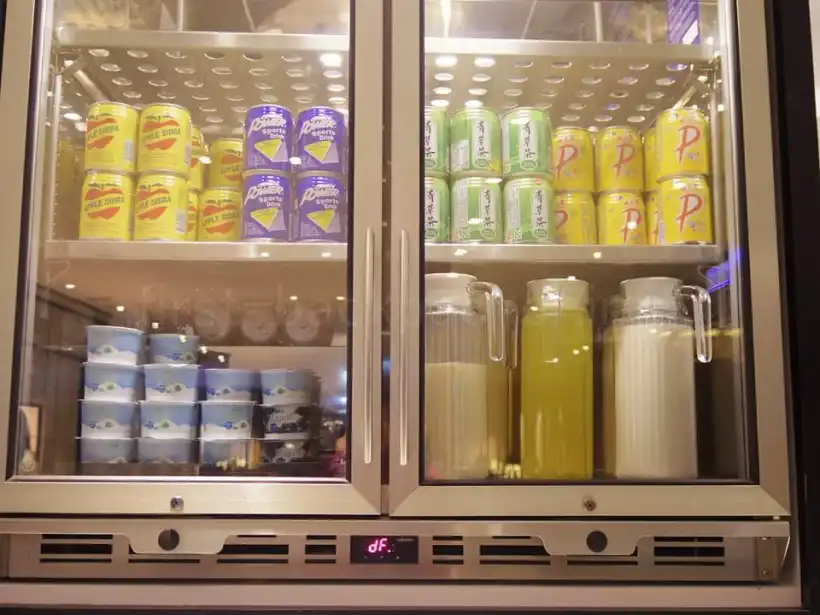 台北桃園空港（第1ターミナル）プラザ・プレミアム・ラウンジZONE Cのドリンク類