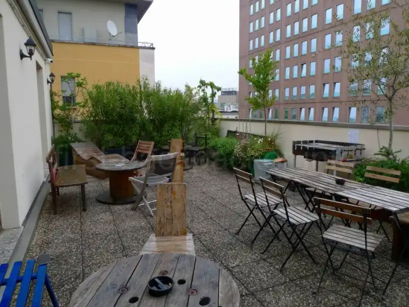 ミラノのOstello Bello Grandeのテラス