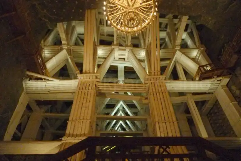 ヴィエリチカ岩塩坑の足場