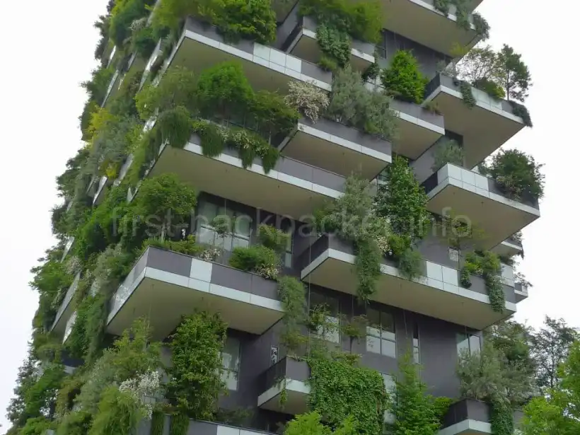 ミラノ中心部にあるガーデンマンション近影