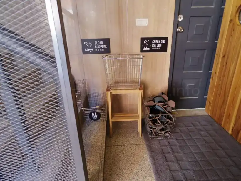 スター ホステル 台北 イーストのスリッパ置き場