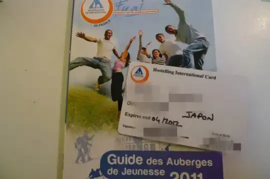 フランスでユースホステルの会員カードが7ユーロだった件