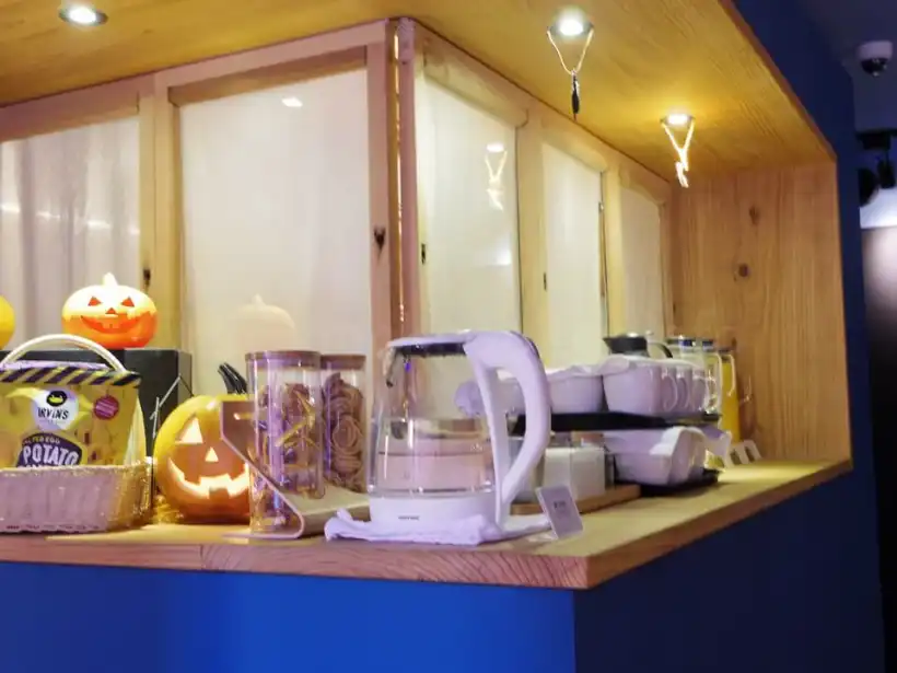 スター ホステル 台北 イーストの朝食のドリンク類