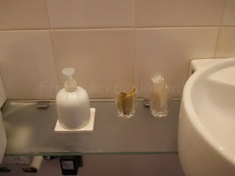 函館空港ラウンジA Springお手洗いの洗面台