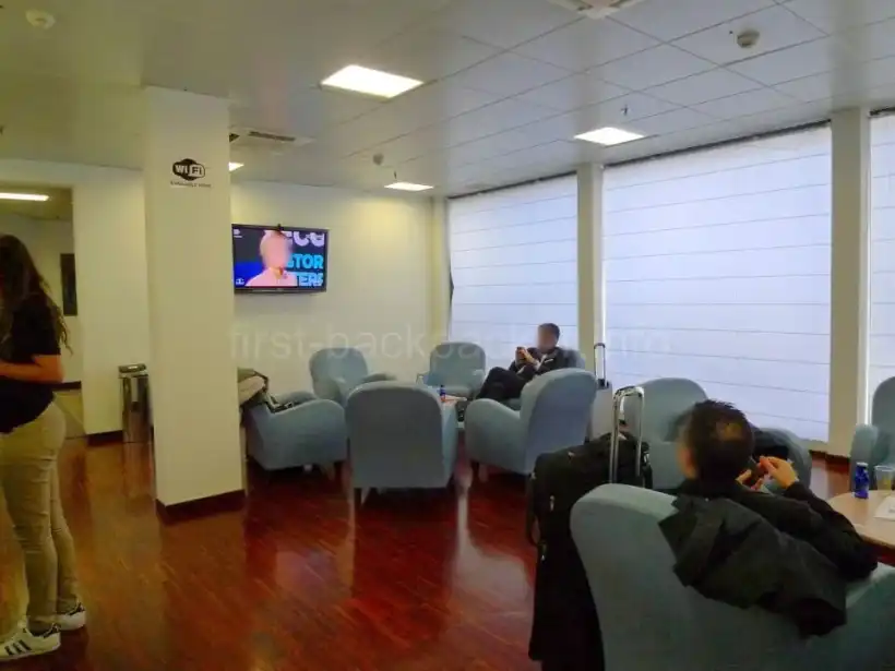 ミラノ ベルガモ空港VIP Lounge SACBOの内部