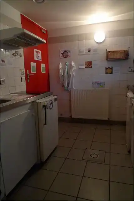 Auberge de jeunesse Biarritzのキッチン