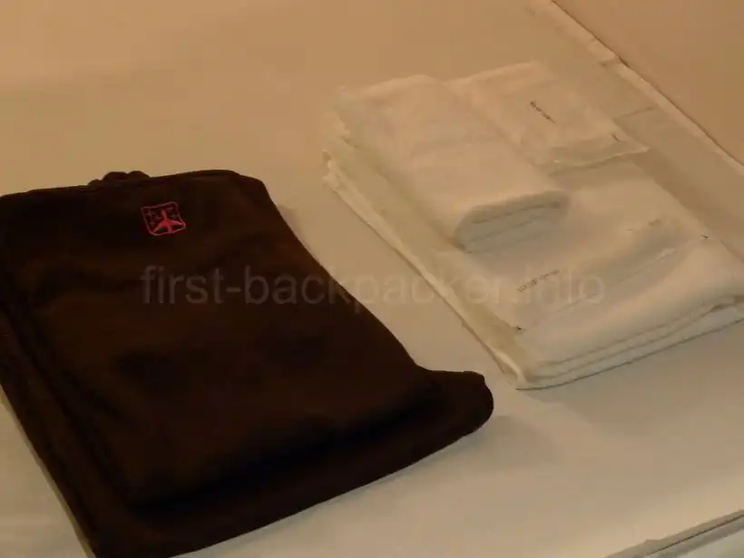 ファーストキャビン長崎のパジャマとタオル