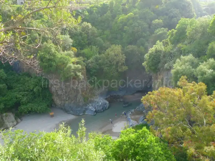 シチリア・Etna Peopleツアーのアルカンタラ渓谷