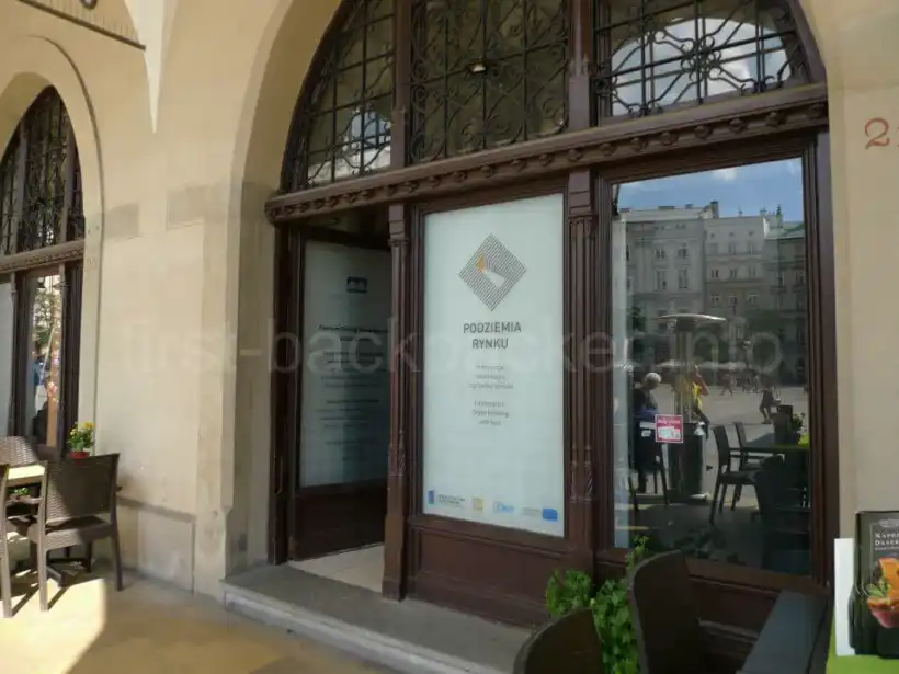 クラクフ旧市街・地下博物館のチケット売り場