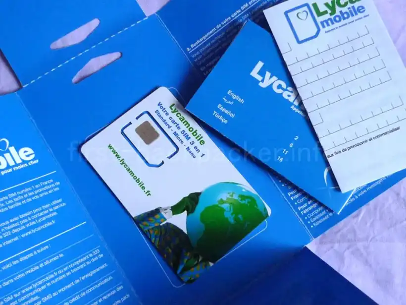 LycamobileのSIMカード