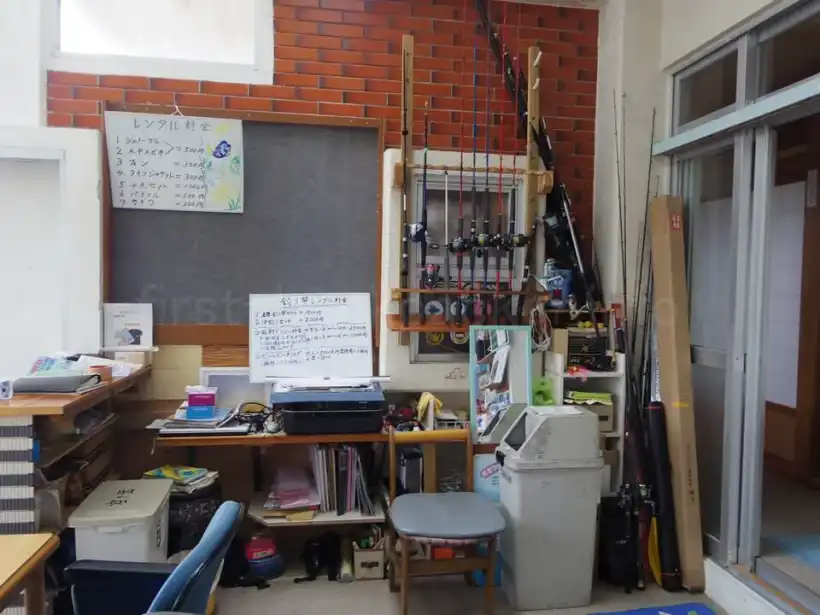 阿嘉島の民宿さくばるの釣り具レンタル