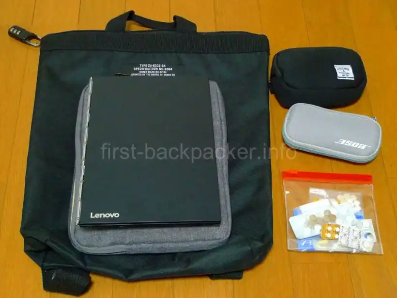 1ヵ月旅行用のサブバック